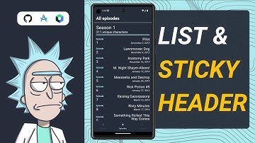 Displaying API data in a list + sticky headers! | Jetpack Compose 2024