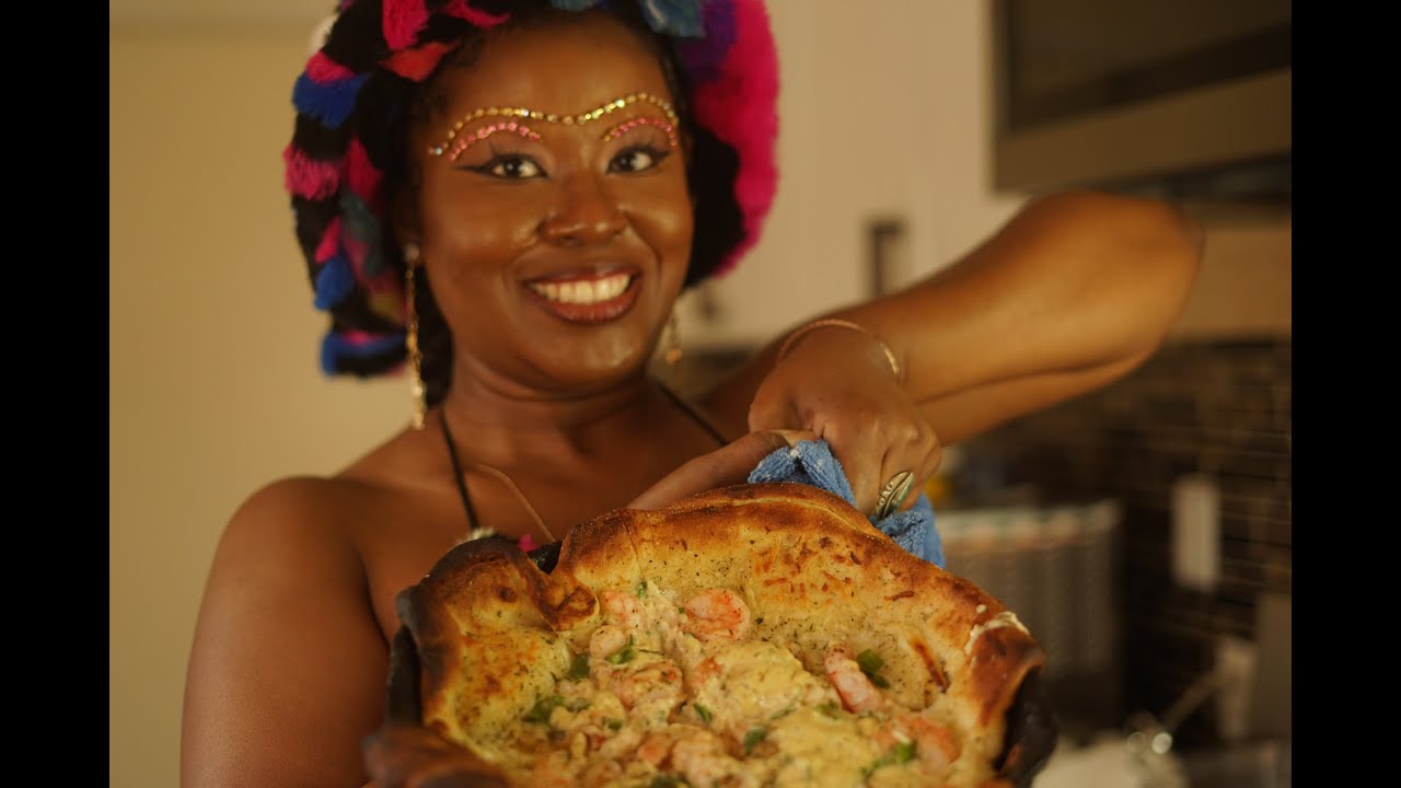 MUNCHIE MONDAY Shrimp Lobster Crab Pizza Recipe Tried Stove Top