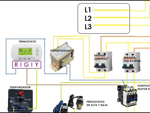 conexion electrica termostato aire acondicionado