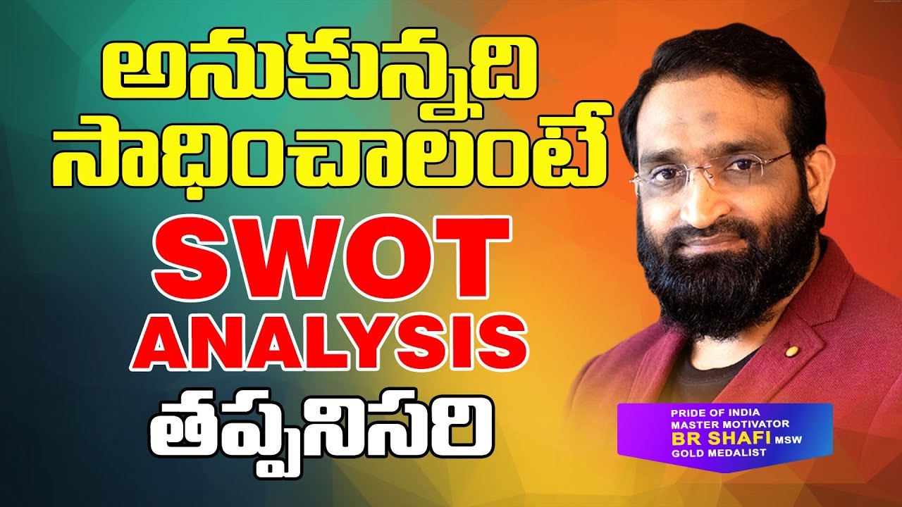 Br Shafi || అనుకున్నది సాధించాలంటే SWOT ANALYSIS తప్పనిసరి
