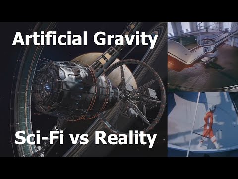 Can centrifugal force simulate gravity in space?