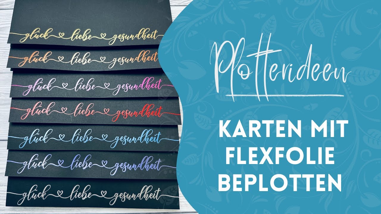 Neujahrskarten mit Aufbügelfolien beplotten