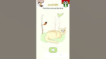 inavb DOP 2: Delete One Part  Level 624 Find the Cat and the Bird Walkthrough Solution #shorts #DOP2