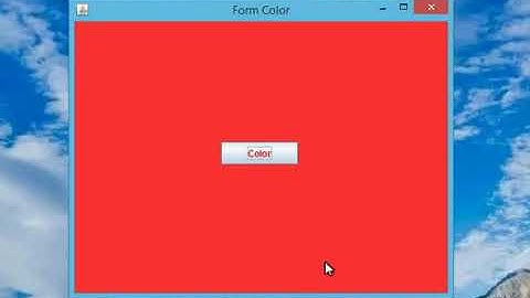 DevelNext  диалог выбора цвета формы.