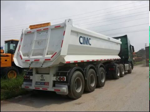 Video Đại lý bán rơ mooc ben tự đổ hiệu CIMC, YUNLY, DOOSUNG... - youtube