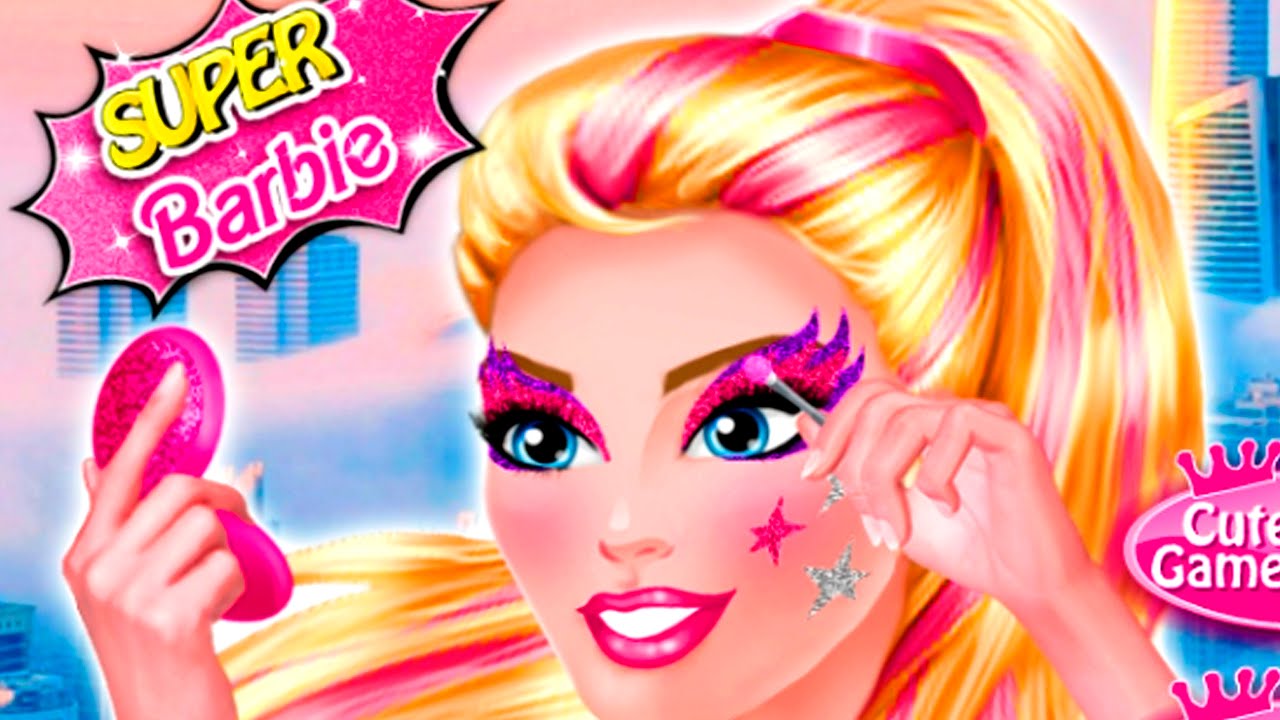 Super Barbie Sparkling Makeup - Barbie Make Up Game for ...