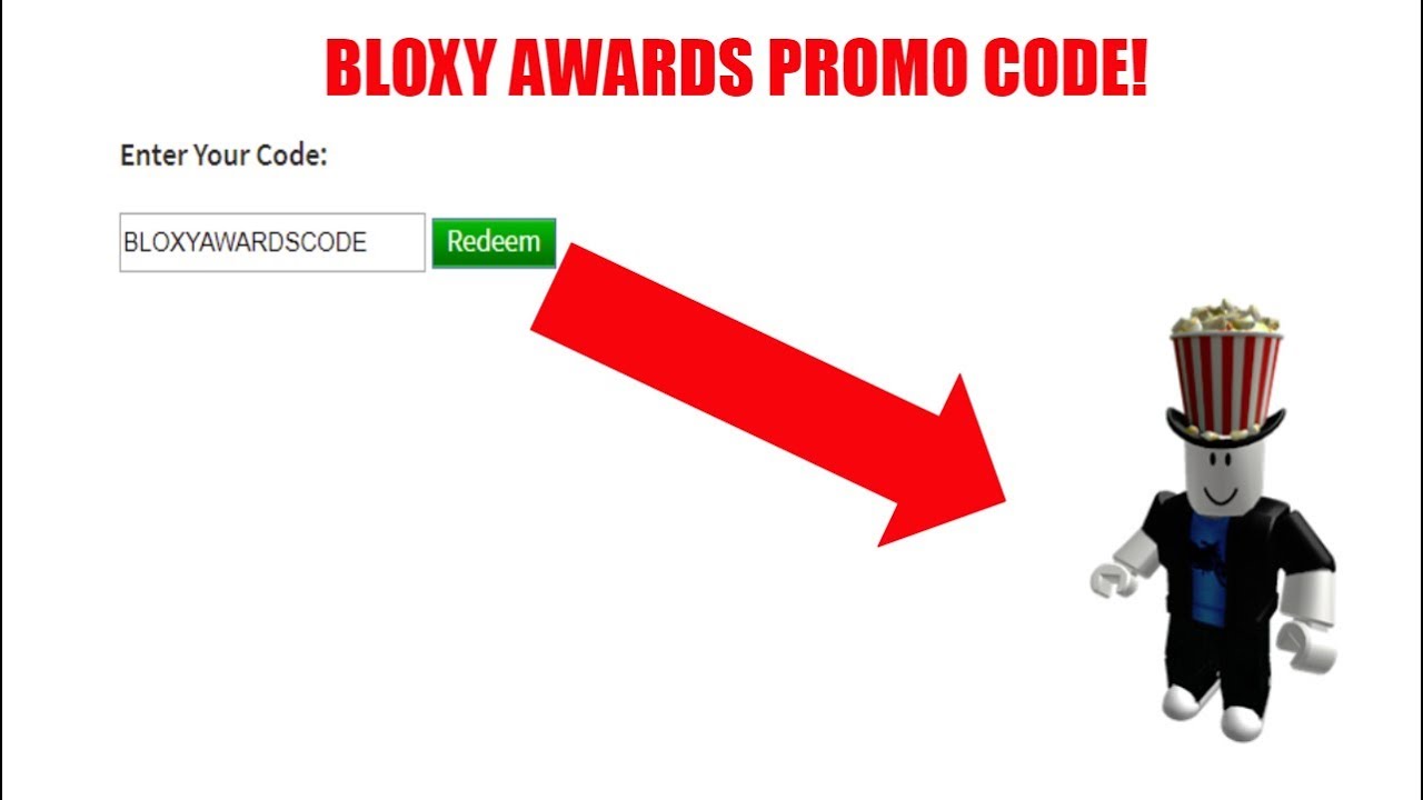 New Limited Time Bloxy Awards Promo Code Roblox Youtube - roblox codes bloxys