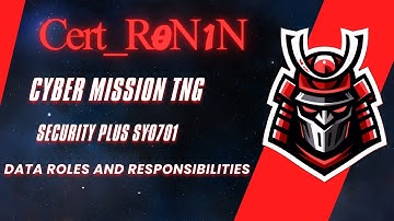 Security Plus SY0 701 Data Roles and Responsibilities