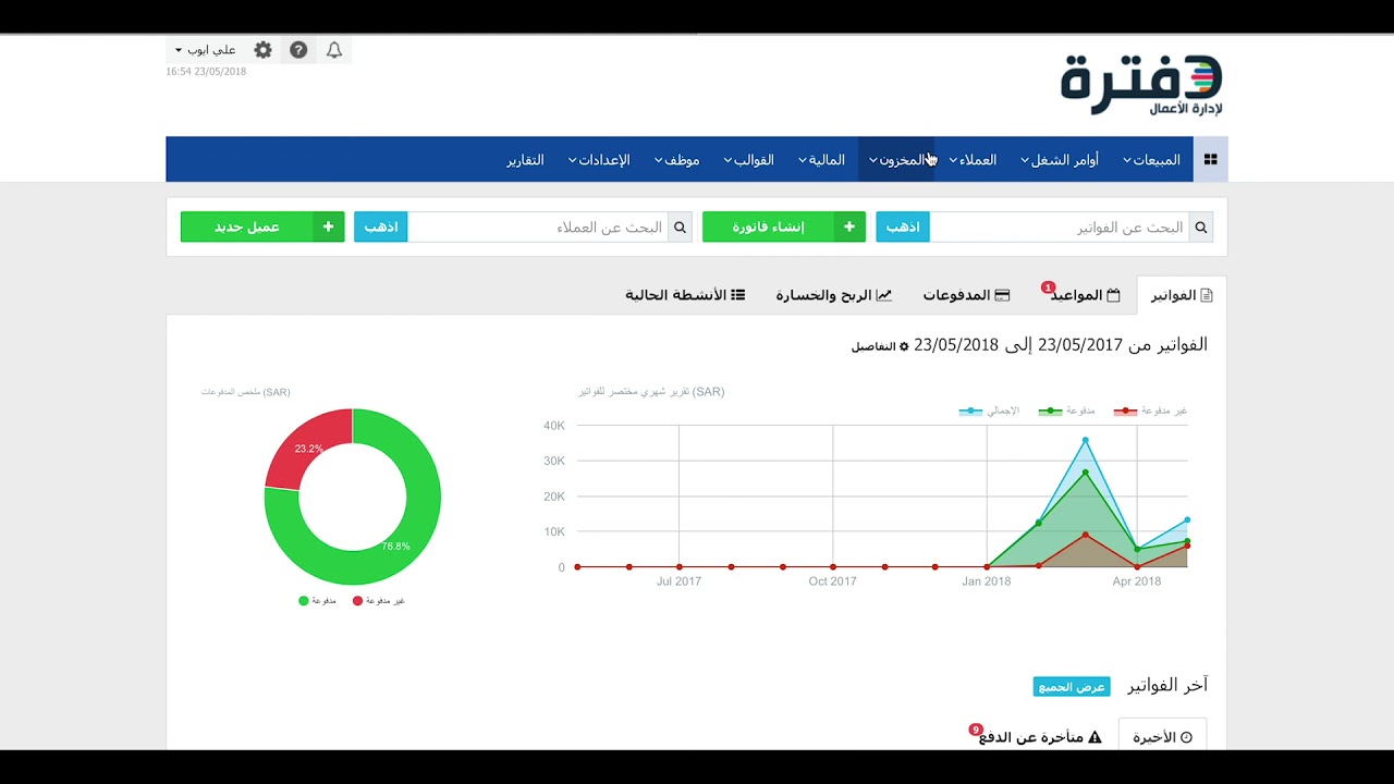 دفترة لادارة الاعمال