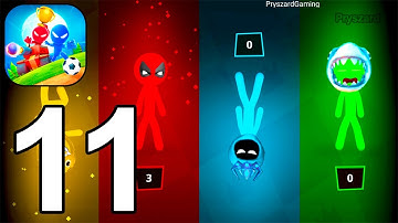Stickman Party 1 2 3 4 MiniGames - Gameplay Walkthrough Part 11 Tournament Mode Random Games Stick