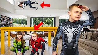 Extreme Hide and Seek! SuperHeroes VS Villains!