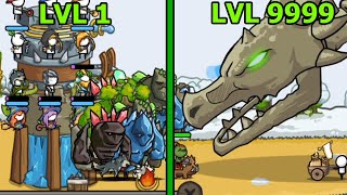 THỬ THÁCH ĐI SĂN RỒNG XƯƠNG NGÀN TUỔI 1 HIT BAY CẢ LÂU ĐÀI - GROW CASTLE - TOP GAME ANDROID IOS