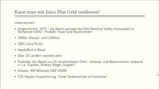 Juice Plus Erfahrungen  - Kann man mit Juice Plus Geld verdienen?