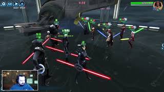 SWGOH TW Counters Grand Inquisitor vs Kelleran Beq Low Gear No Omi