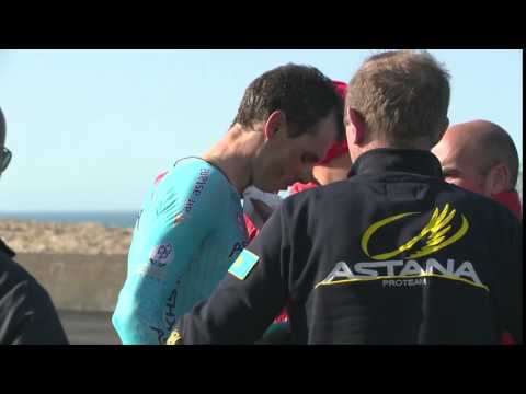 Crash of Luis Leon Sanchez - 3rd stage (TT) - Tour of Algarve / Volta ao Algarve 2016
