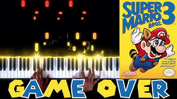 Super Mario Bros. 3 (NES) - Game Over - Piano|Synthesia