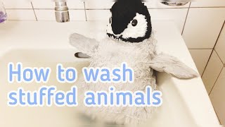 PEN-chan taking a bath(How to wash stuffed animals)🇨🇭