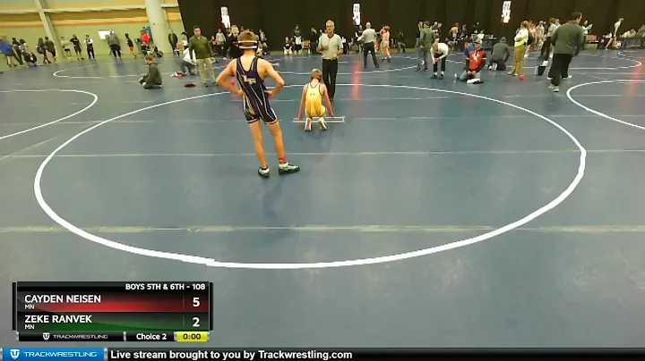 108 Lbs Semifinal - Zeke Ranvek, MN Vs Cayden Neis...