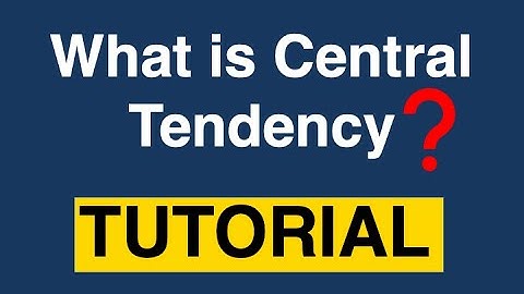 What Is Central Tendency? #Statistics #CentralTendency  #DataAnalysis #StatsTutorial