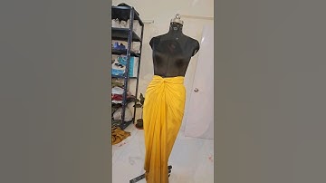 How to make front knot drape skirt #shorts #shortsfeed #customize #skirt #designerwear