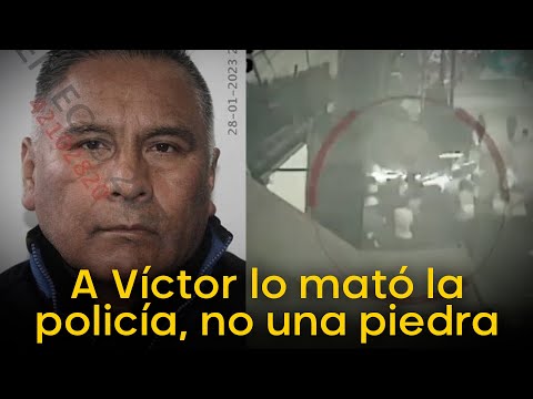 A Víctor lo mató la policía, no una piedra: pruebas desmienten a autoridades