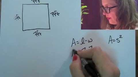 Finding the Area of a Square (LSC Math 0306 Final Review # 183)