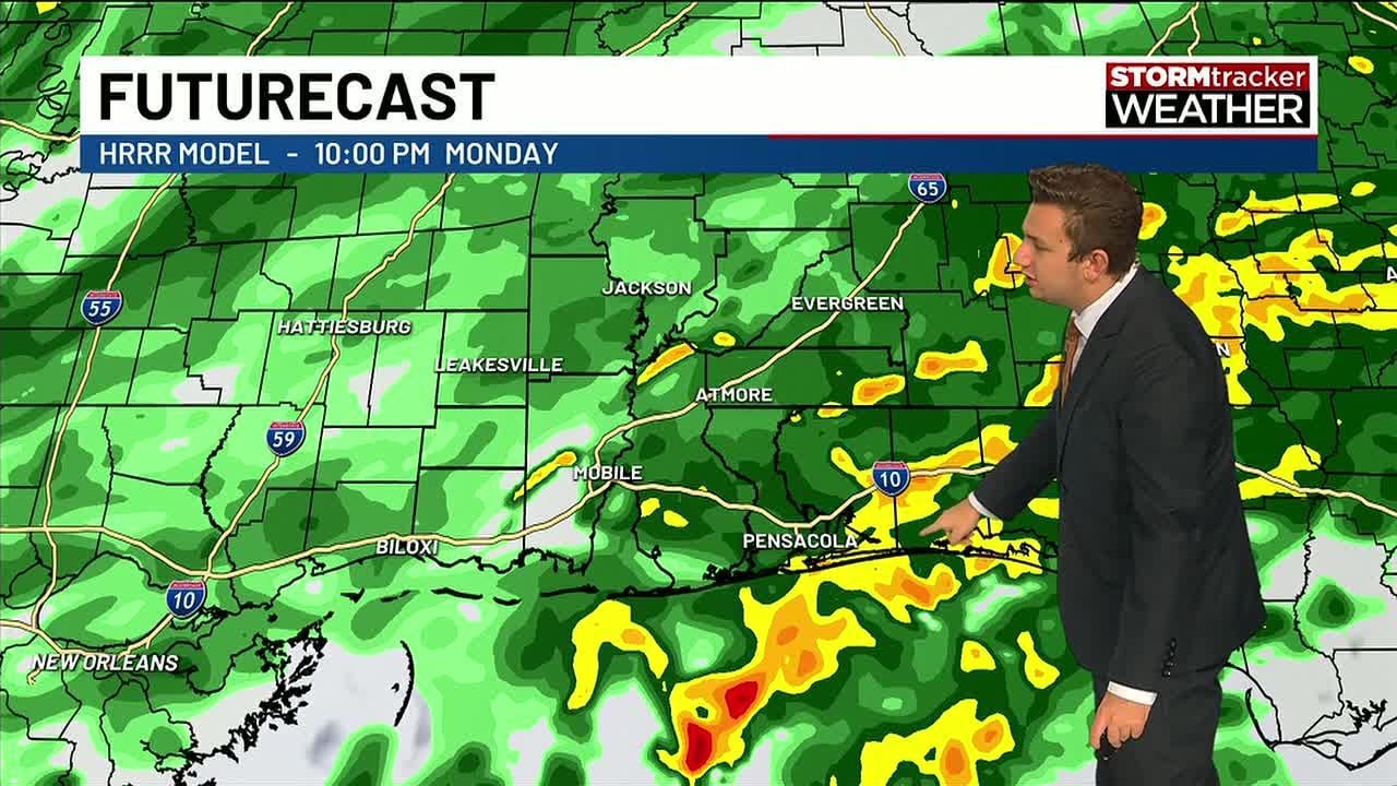 Rain returns to start the week as colder air builds midweek - YouTube