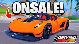 Driving Empire Made a HUGE MISTAKE! *Koenigsegg's And MORE Put Back ONSALE!*