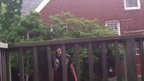 Awesome Backflip off of Porch