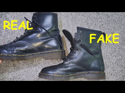 Dr. Martens boots real vs fake. How to spot original Doc Martens 1460 boots