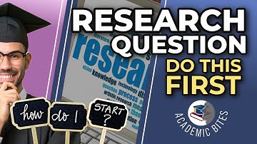 How to Write a Research Question: Here