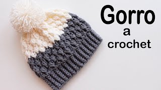 🌈GORRO tejido a crochet PASO A PASO para NIÑOS y ADULTOS❤