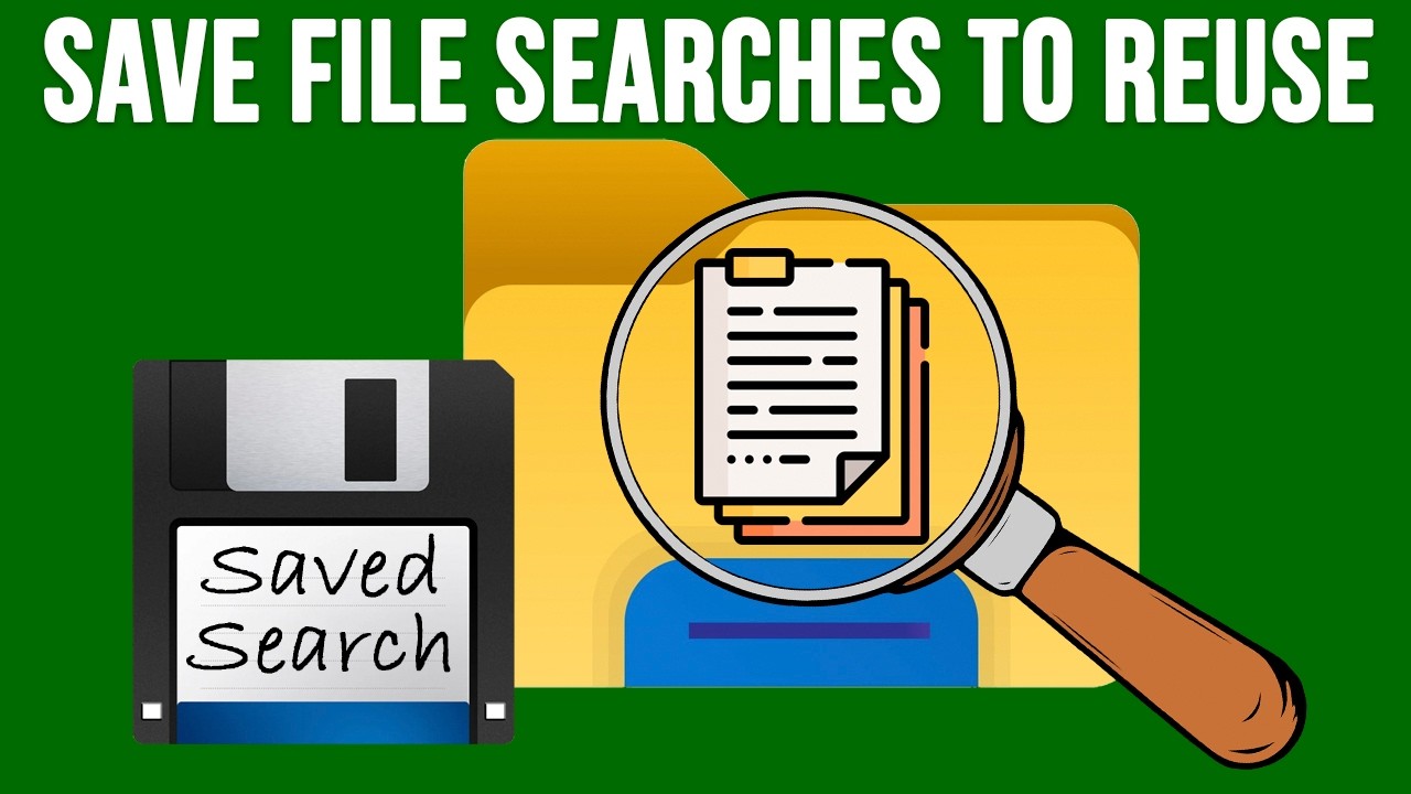 How to Save File Explorer Searches to Run Again in Windows - YouTube