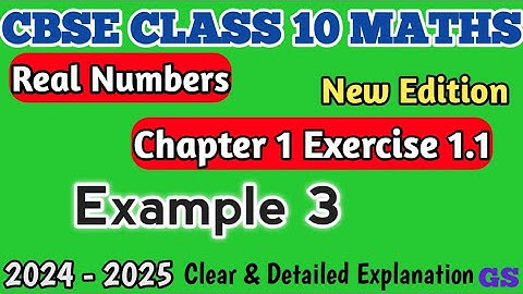 Chapter 1 - Example 3 - Real Numbers - CBSE Class 10th Maths in Tamil - NCERT - #gsfamily