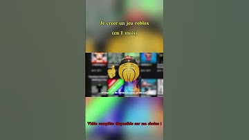 Je CREER Un Jeu ROBLOX ?! (J