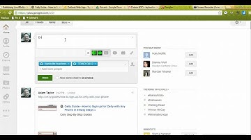 Google+ demo make a circle share with circle