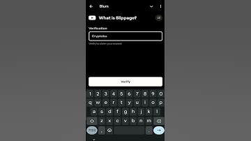 Blum new Youtube video verify code What is Slippage |  13 November Blum Verify answer