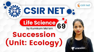 4:00 PM - CSIR UGC NET 2020 | Life Science by Kumkum Gautam | Succession (Unit: Ecology)