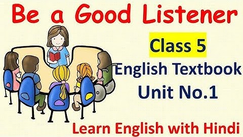 Std.5|Be a good listener|Unit-1|Lesson-3 |English #viral #viralvideo #video #viralvideos #english