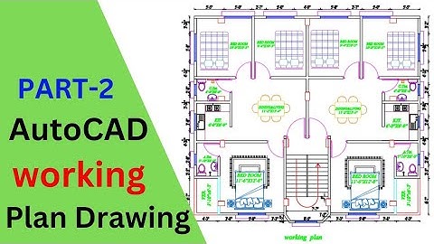 AutoCAD Working Plan Drawing || AutoCAD Live Project Drawing Part 02 || AutoCAD Bangla Tutorial