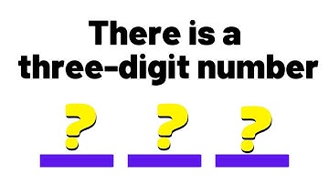 There is a three digit number / Math numbers riddles