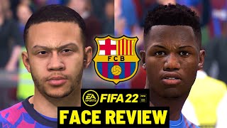 Barcelona FIFA 22 Realistic Face Update Graphic Review PC & PS4