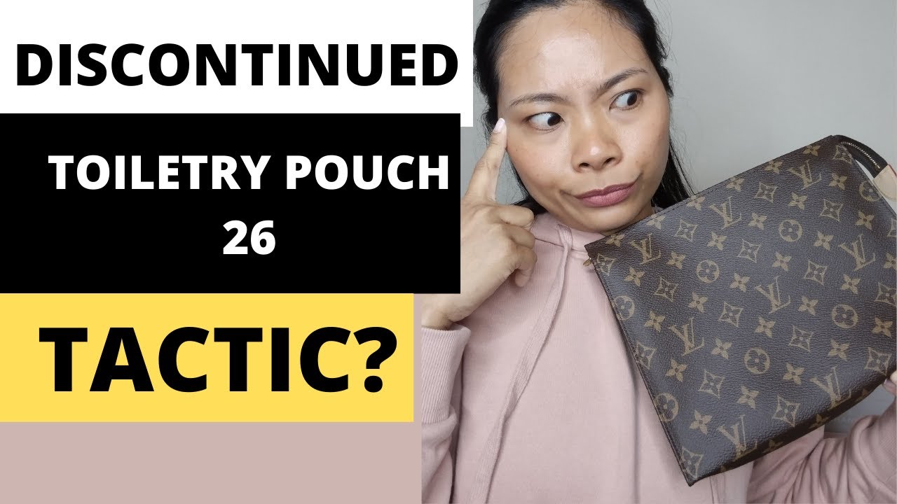 IS IT A TACTIC? LOUIS VUITTON DISCONTINUED TOILETRY POUCH 26 * TP