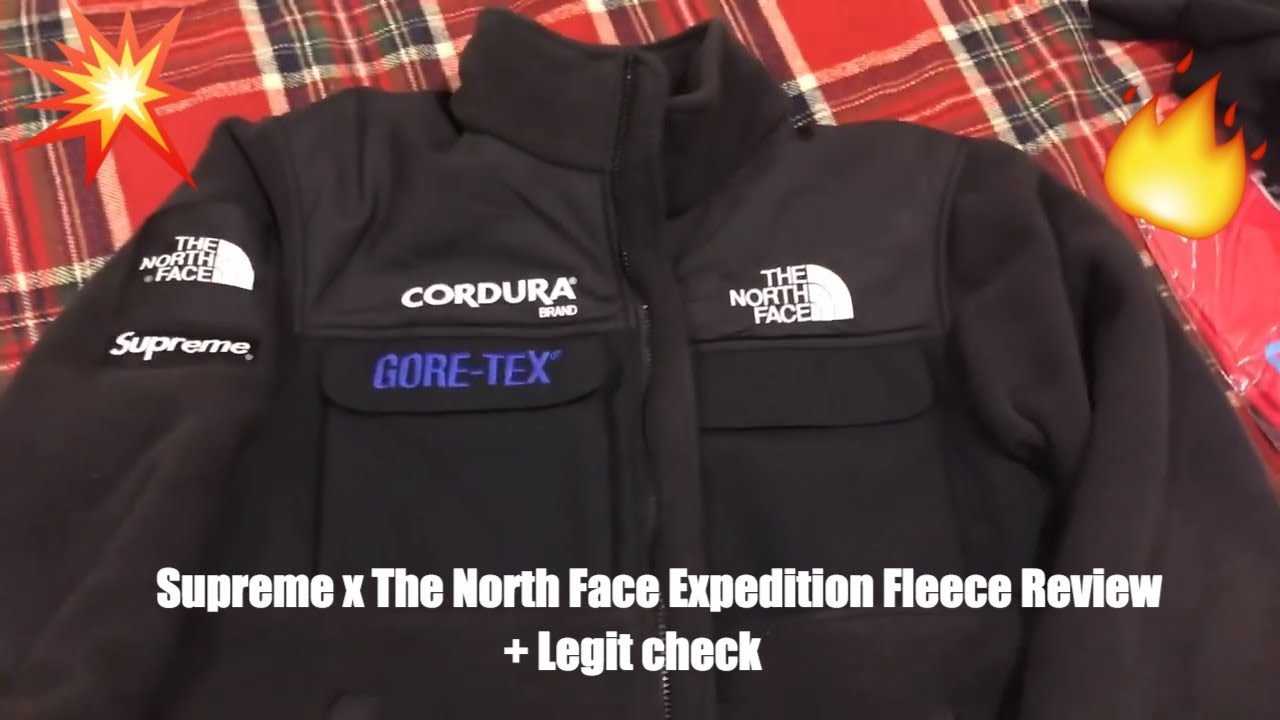 Supreme x The North Face FW18 Expedition Fleece Jacket Review + Legit Check  - YouTube