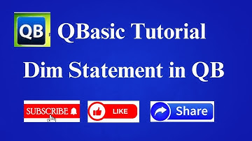 Dim Statement in Qbasic In Hindi