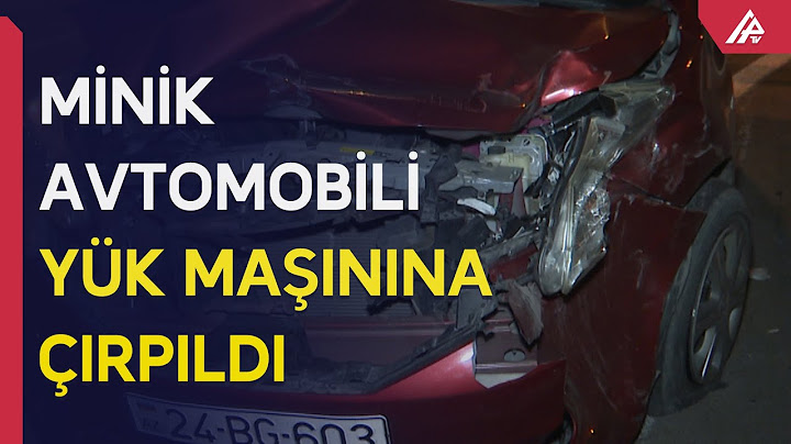 Binəqədi rayonunda yol qəzası zamanı bir nəfər xəsarət alıb - APA TV