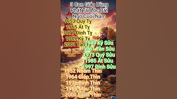3 Con Giáp Bất Ngờ Bùng Phát Tài Lộc Vào Cuối Năm 2025. #tailoc #tuvi #phongthuy
