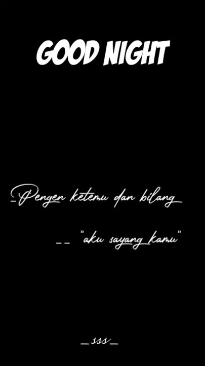 Story WA - Selamat malam