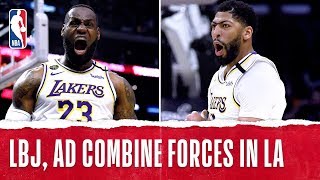 LeBron \& AD Combine For 58 PTS In Battle Of LA!