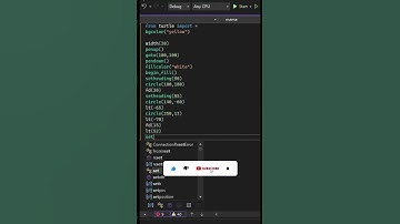 Create a Snapchat logo using python turtle programming language under 1min #shorts #python #python3